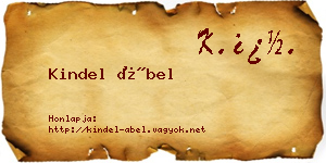 Kindel Ábel névjegykártya